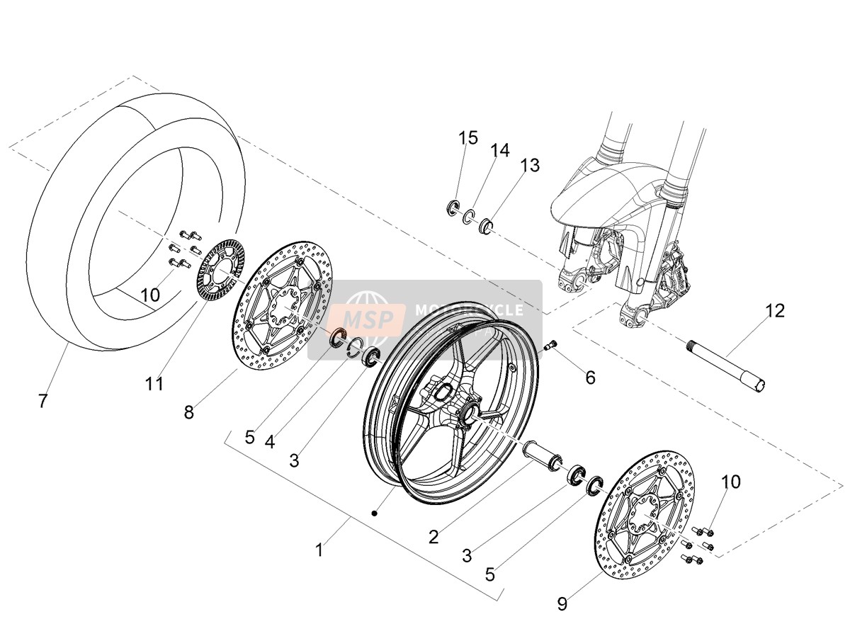 Roue avant