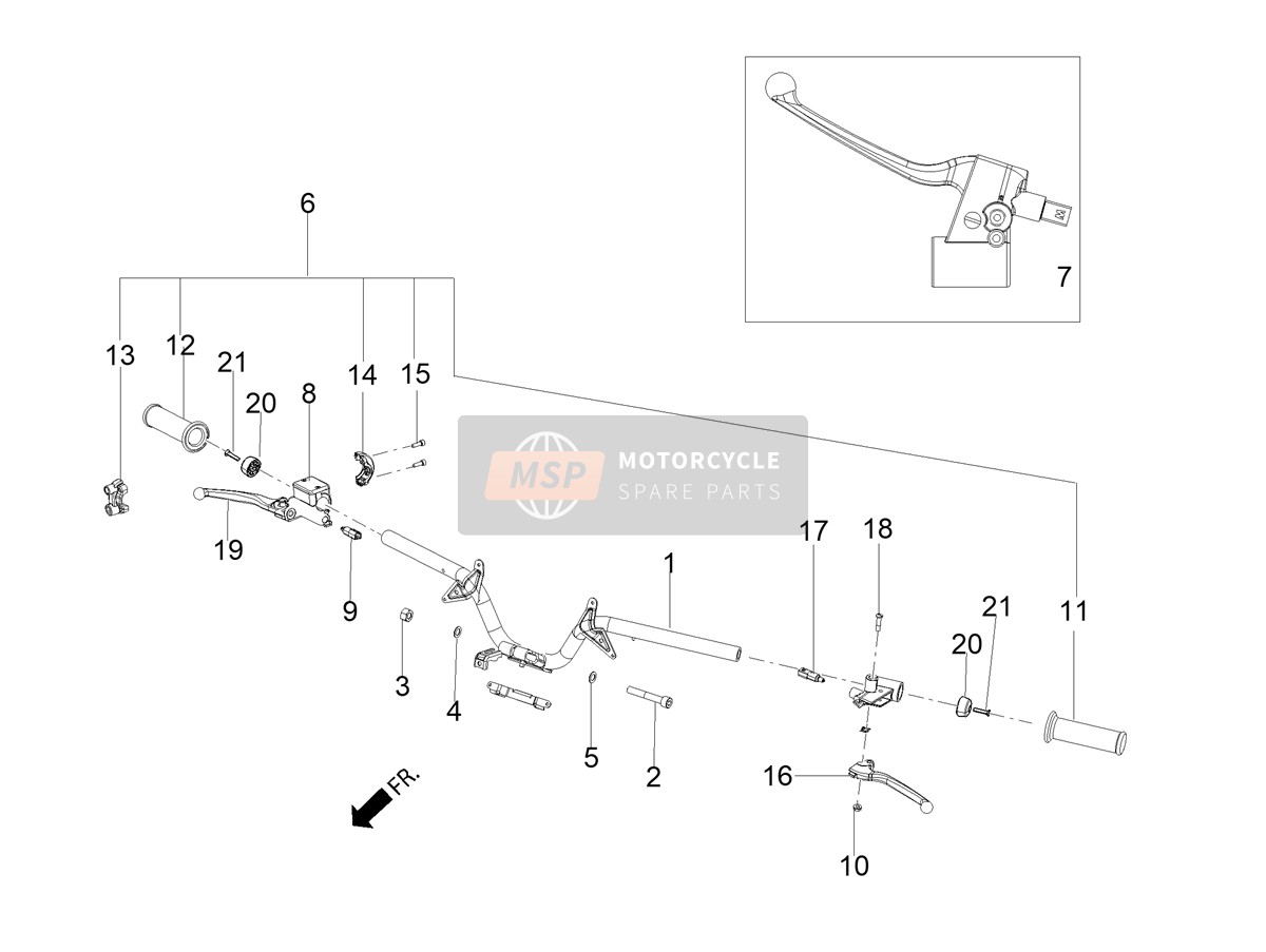 1C004257, Muffe Mit Hebel Hinterra, Piaggio, 0