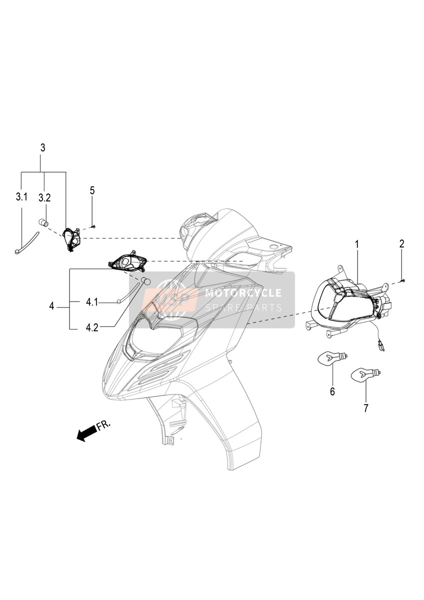 Phares avant - Lampes de clignotant