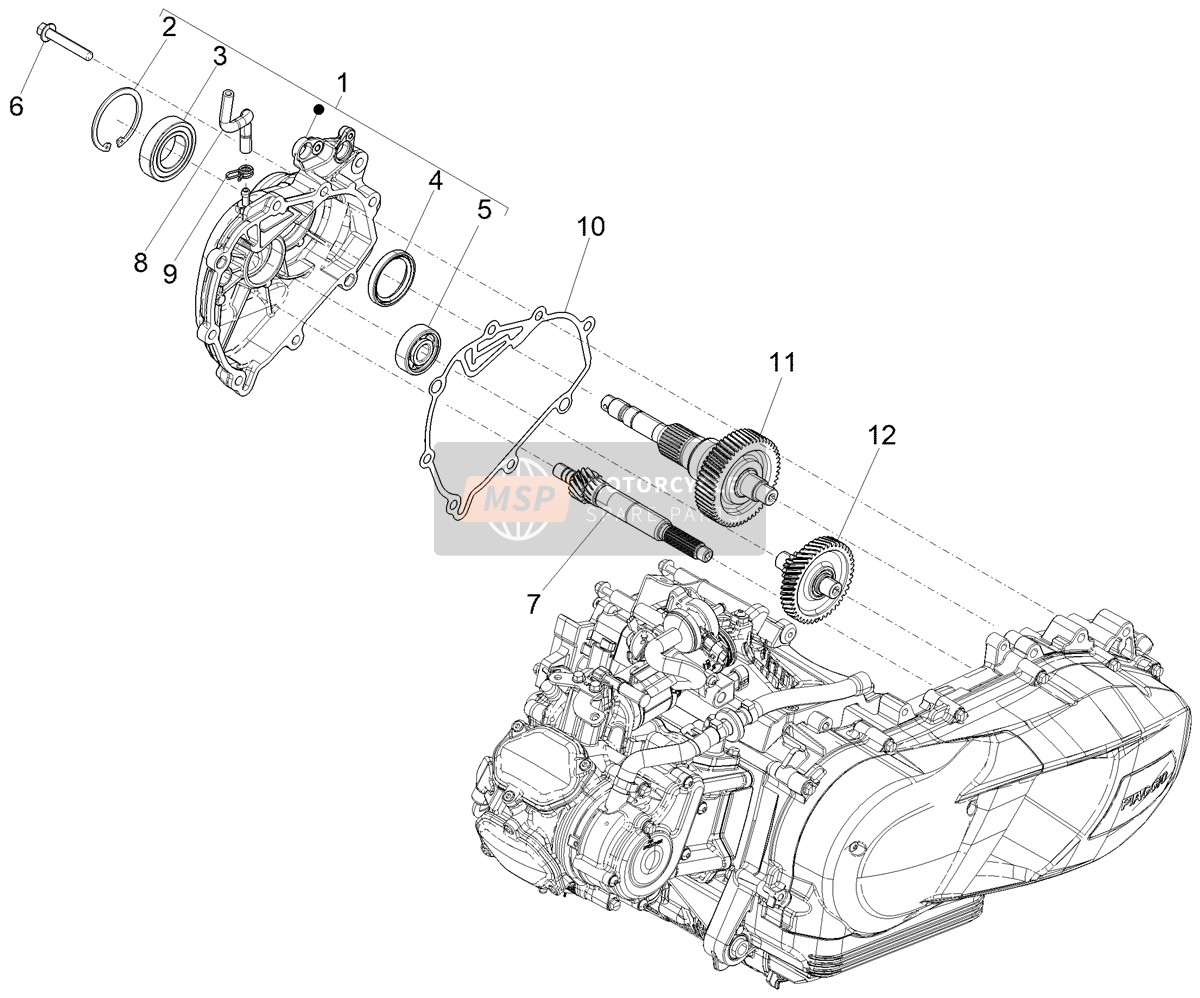 1A007618, Schraube, Piaggio, 1