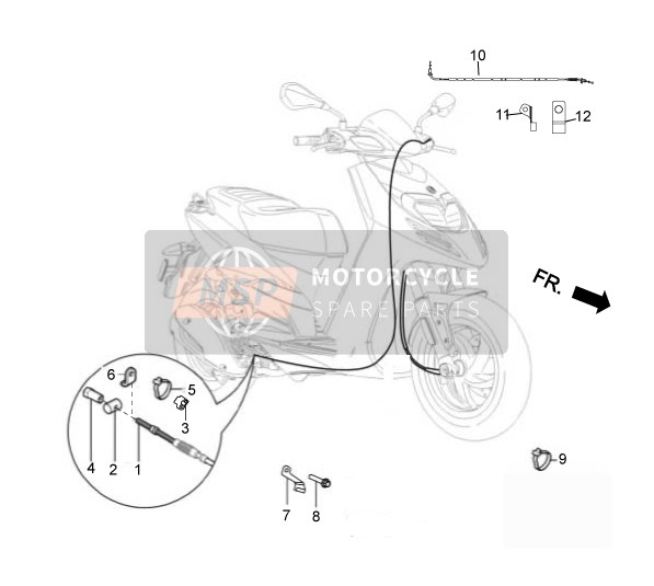 Getriebe - Hinterradbremse - Tachometer (Kms)