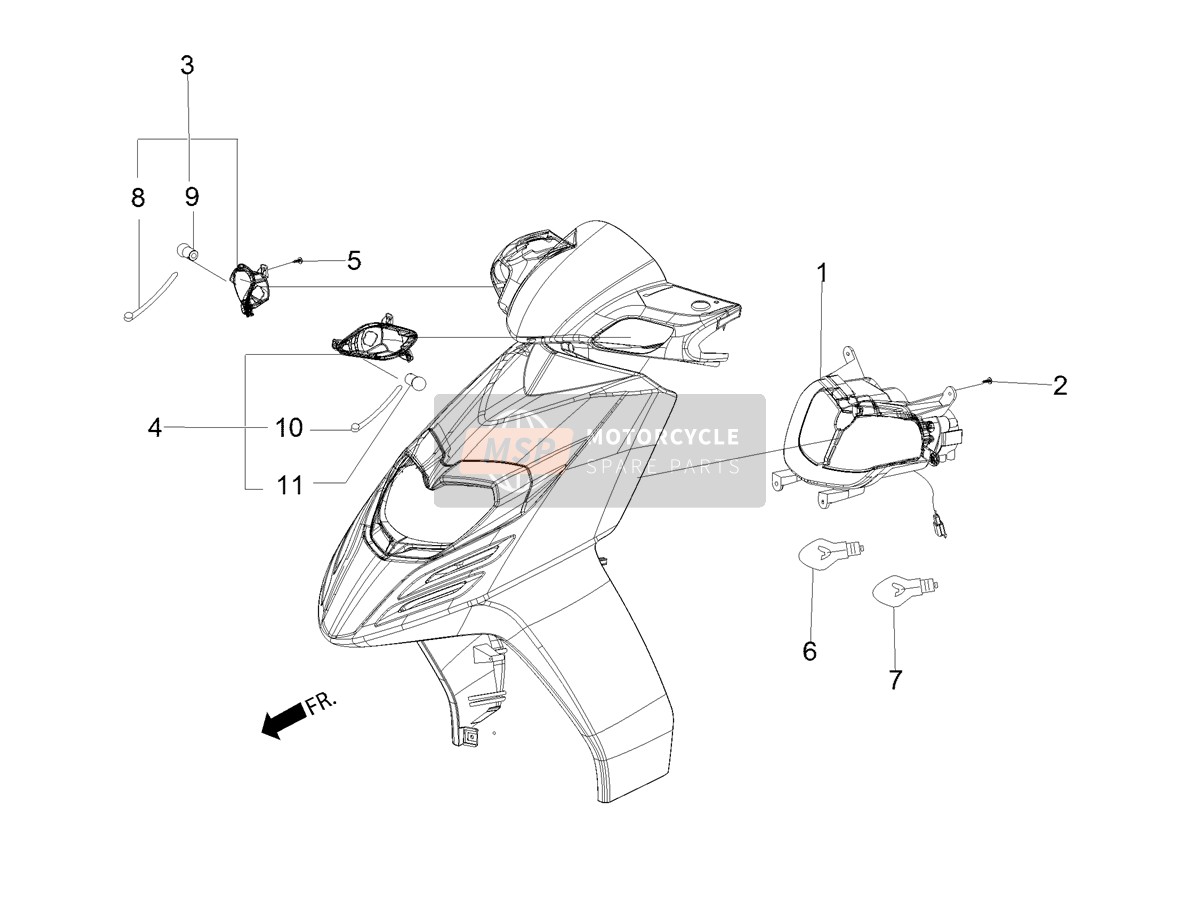 Phares avant - Lampes de clignotant