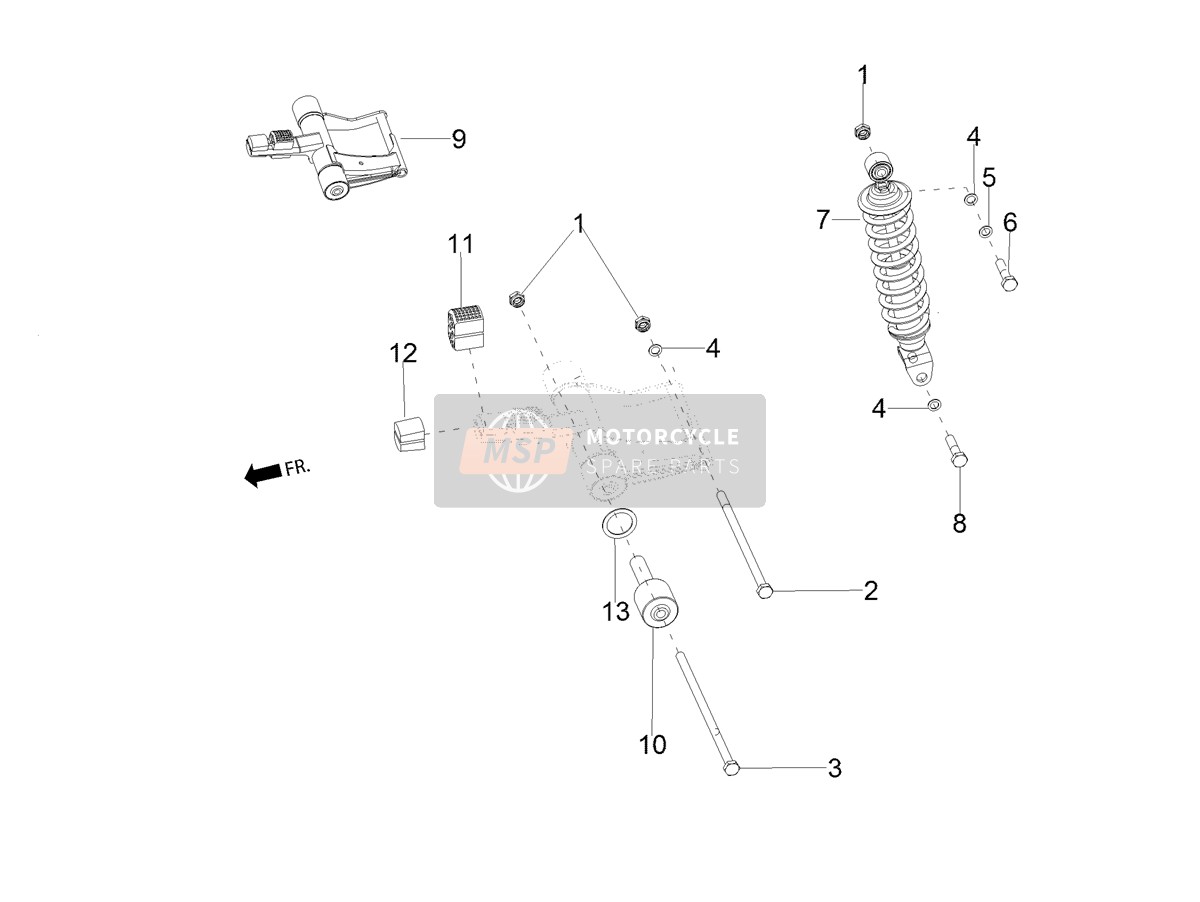 Suspension arrière - Amortisseur/s