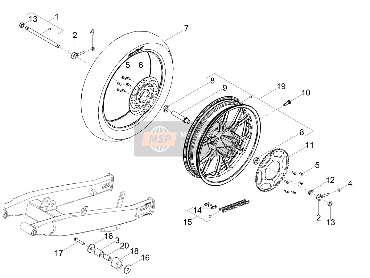 Rear wheel