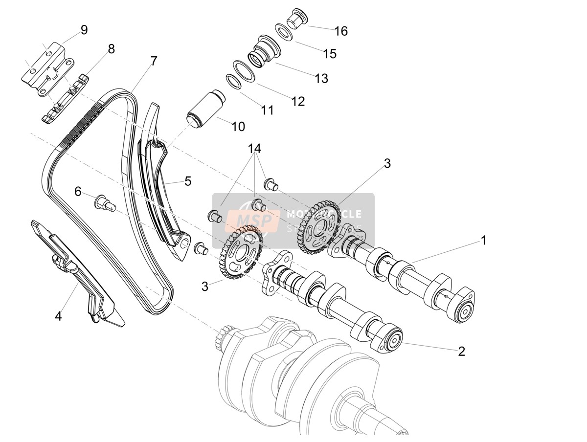 1A0214275, Inlet Camshaft With I.P., Piaggio, 0