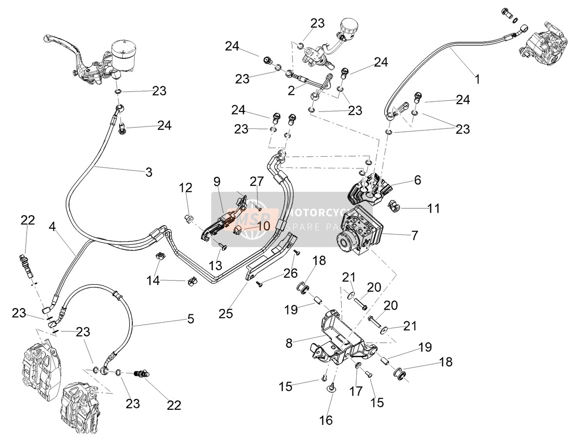2B008679, Halterung, Piaggio, 0