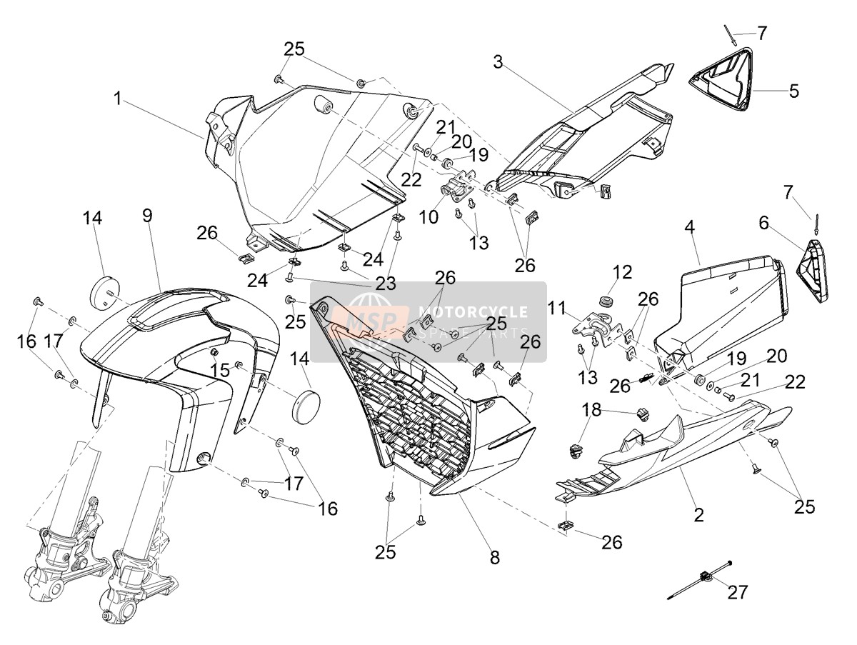 2B005345, Schutz Schalld?mpfer Re, Piaggio, 0