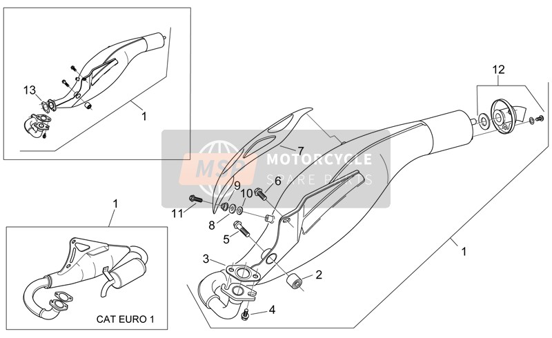 AP8219389, Protezione Marmitta Nera, Piaggio, 0