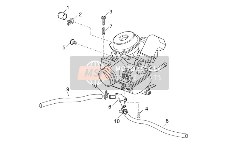 827921, HEAD-CARB.BY-PASS Pijp, Piaggio, 0
