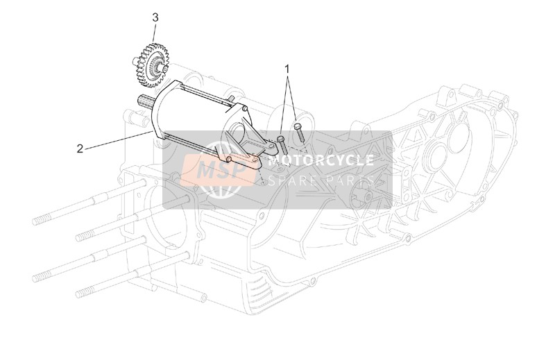 Aprilia Atlantic 125-200-250 2004 Startmotor II voor een 2004 Aprilia Atlantic 125-200-250