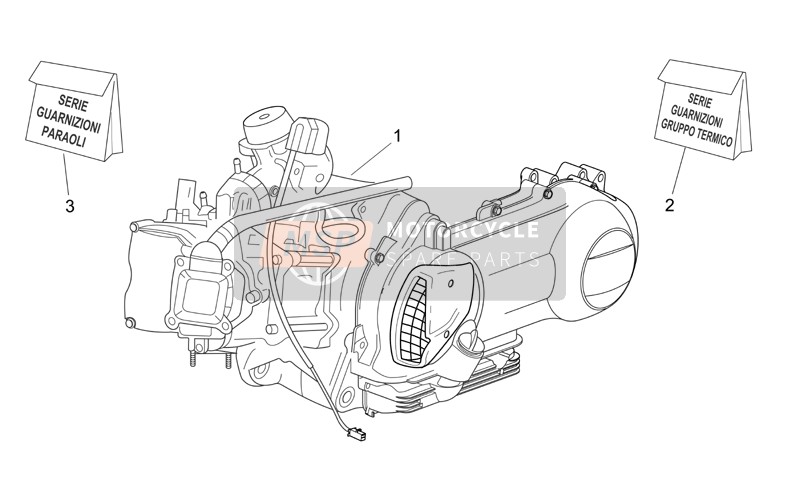 Aprilia Atlantic 125-250 2006 Engine for a 2006 Aprilia Atlantic 125-250