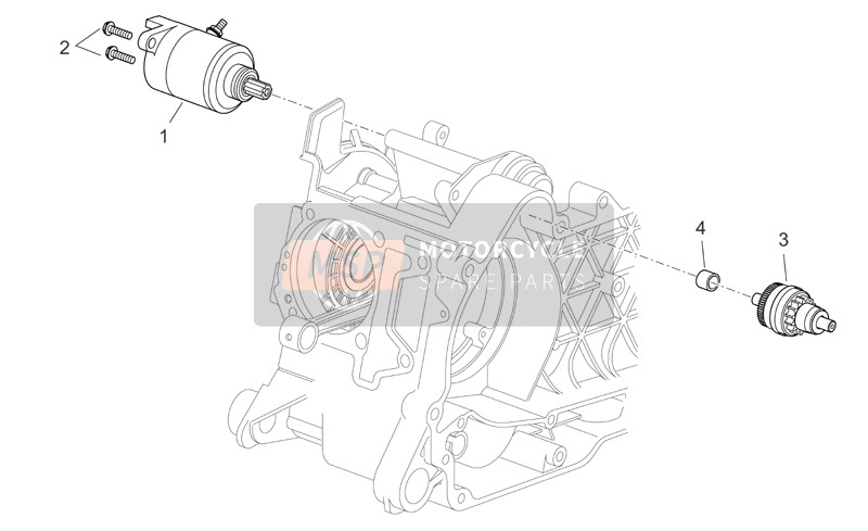 Aprilia Atlantic 125-250 2006 Startmotor I voor een 2006 Aprilia Atlantic 125-250