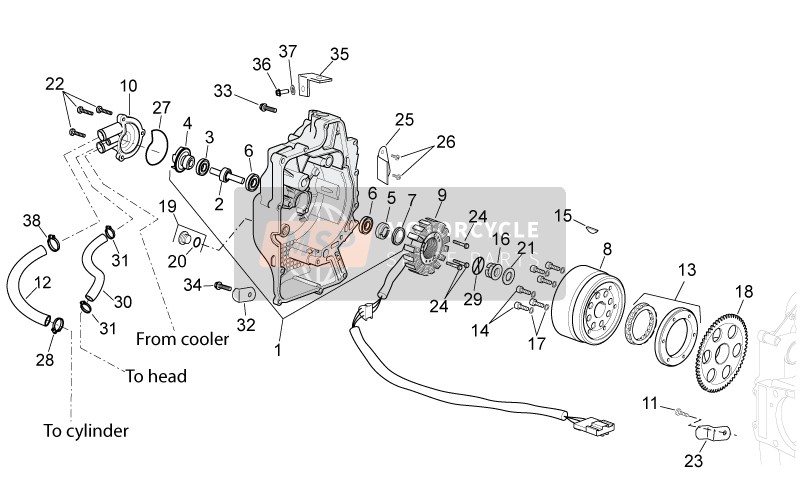 Aprilia Atlantic 125-250 2006 Unità di accensione II per un 2006 Aprilia Atlantic 125-250