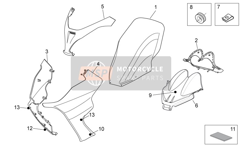 67701200XH2, Lh Side Panel. Grey, Piaggio, 0