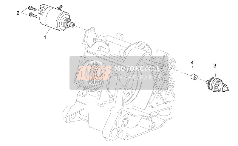 Aprilia Atlantic 125 E3 2012 Starter Motor I for a 2012 Aprilia Atlantic 125 E3