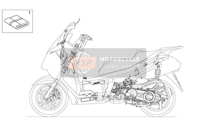 Aprilia Atlantic 400-500 Sprint 2007 Plate Set-Decal-Operator Handbooks for a 2007 Aprilia Atlantic 400-500 Sprint