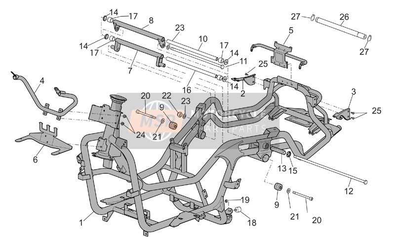 006844, Nut M14X1,5, Piaggio, 2