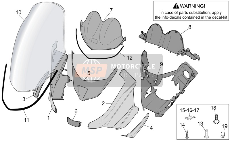 Aprilia Atlantic 500 2003 Front Body I for a 2003 Aprilia Atlantic 500