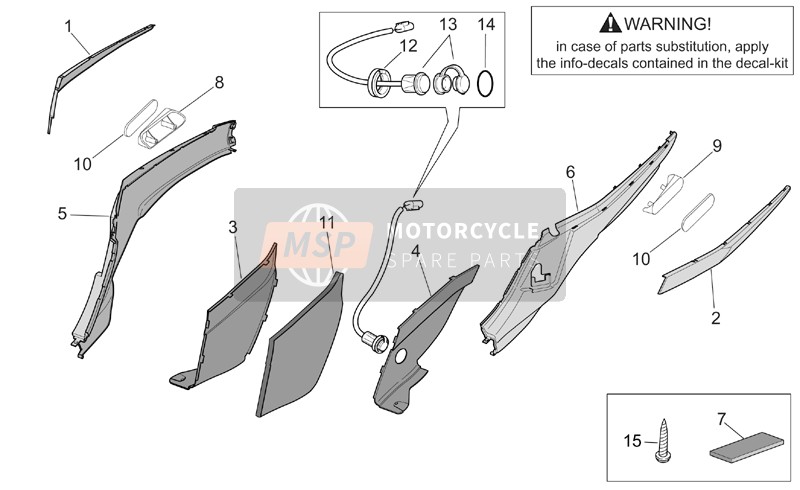 AP8150413, SELF-TAP Screw 3,9X14, Piaggio, 2