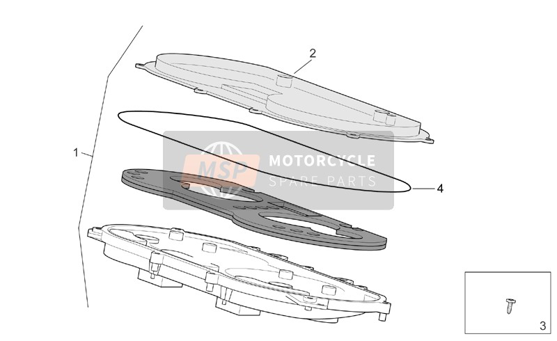 Aprilia Atlantic 500 2003 Dashboard for a 2003 Aprilia Atlantic 500