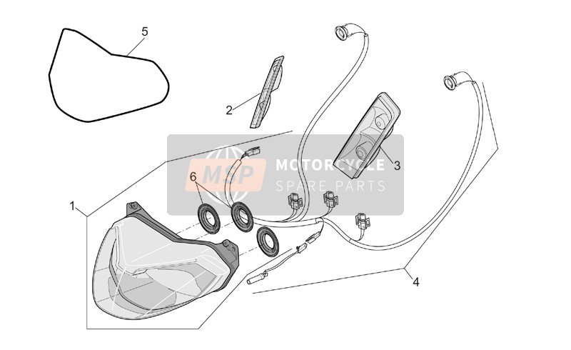 AP8127034, Clignotant Avant Gauche;, Piaggio, 0