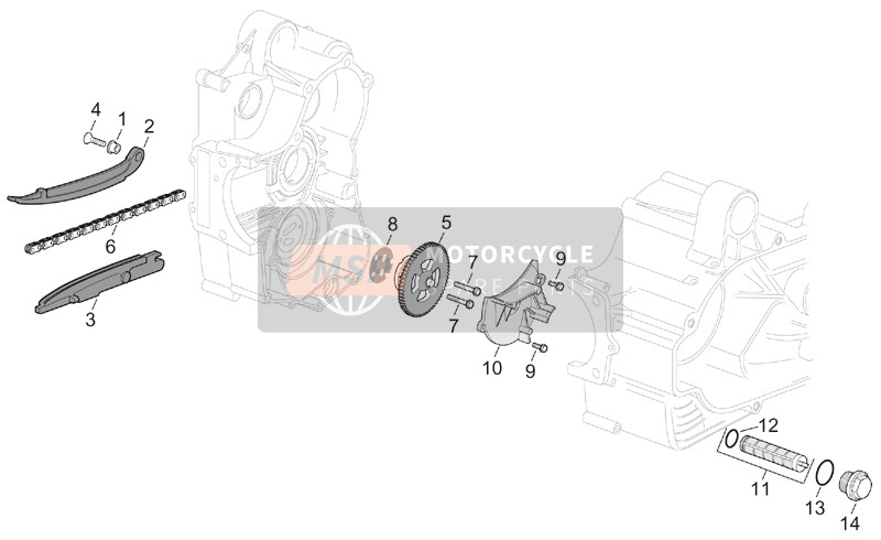 Aprilia Atlantic 500 2001 Oil Pump for a 2001 Aprilia Atlantic 500