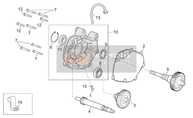 Aprilia Atlantic 500 2001 Transmission for a 2001 Aprilia Atlantic 500