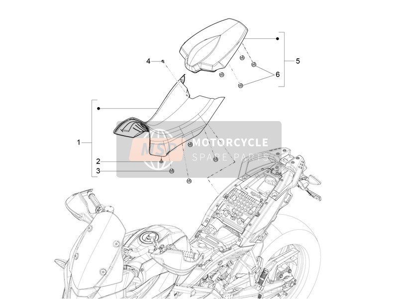 Aprilia Caponord 1200 USA 2015 Sella per un 2015 Aprilia Caponord 1200 USA