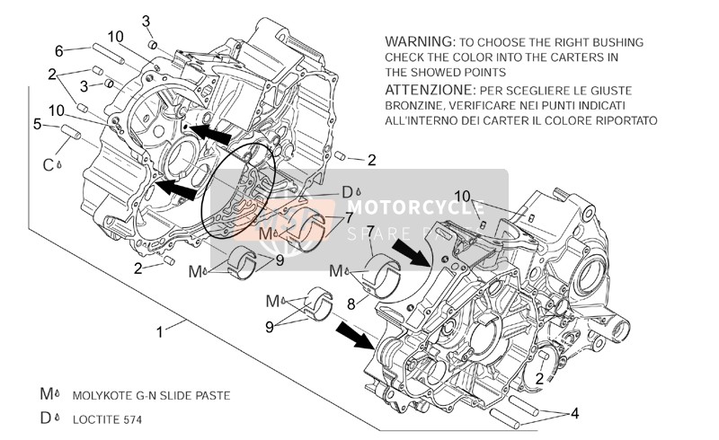 AP0929500, Pin 10X8, Piaggio, 2