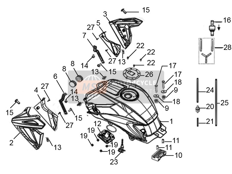 RB000317, Halterung, Links, Piaggio, 0