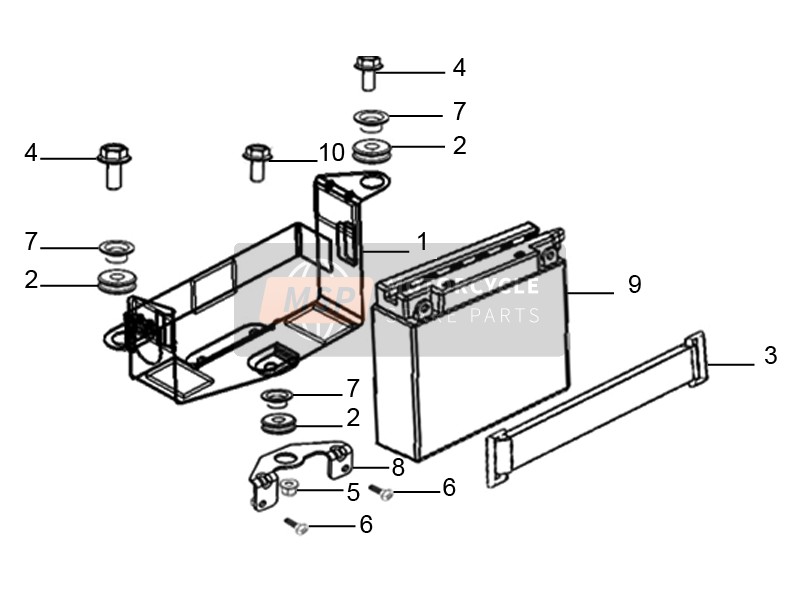 RB000446, Halterung, Piaggio, 0