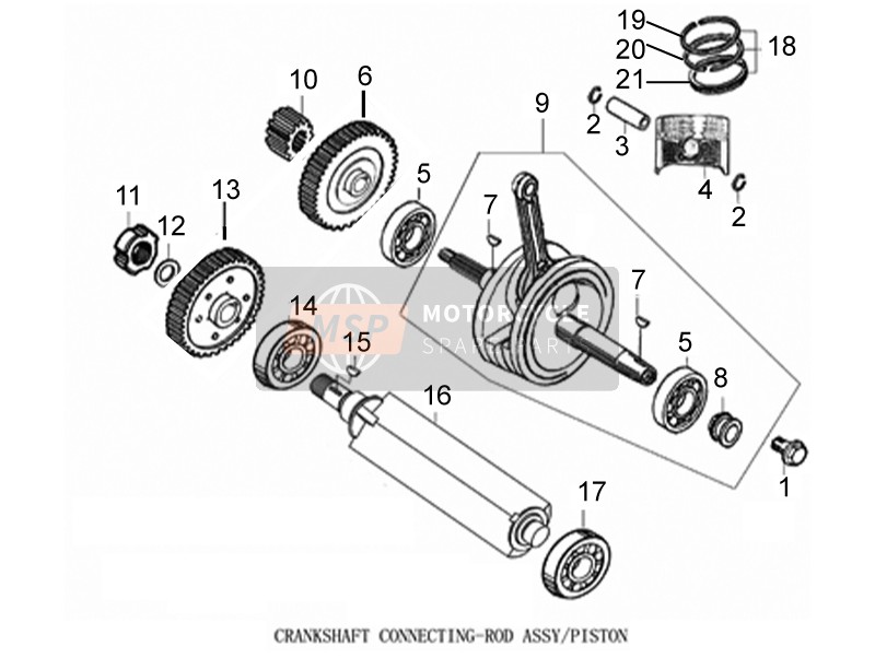 Crankshaft Connecting-Rod Assembly/Piston