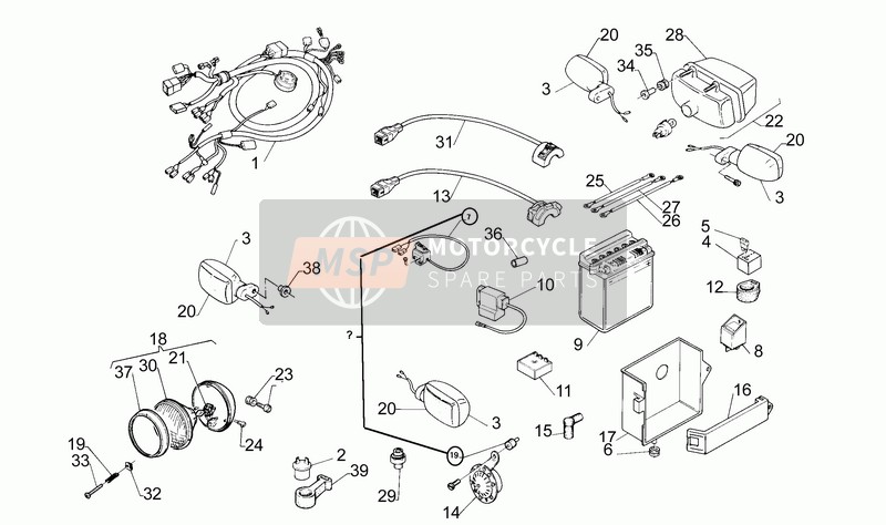 AP8212192, Headlight Unit. Complete, Piaggio, 1