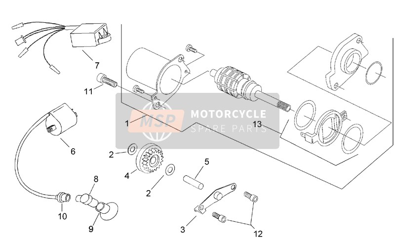 Aprilia Gulliver 50 H2O 1998 Ignition Unit for a 1998 Aprilia Gulliver 50 H2O