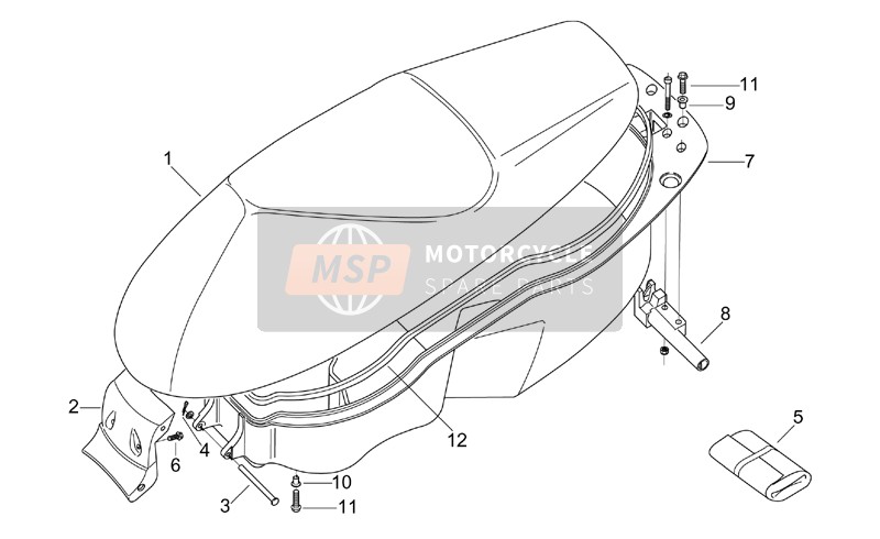 AP8221173, Saddle Spin, Piaggio, 2