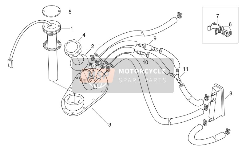 Aprilia Leonardo 125-150 1997 Kraftstofffüllstandsensor 96 M.I.B+97 für ein 1997 Aprilia Leonardo 125-150