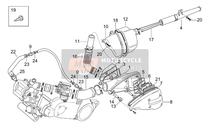 AP8138949, Grille COUVRE-CÂBLE;, Piaggio, 0