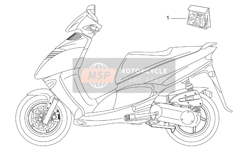 Aprilia Leonardo 125-150 1997 Ensemble de décalcomanies pour un 1997 Aprilia Leonardo 125-150