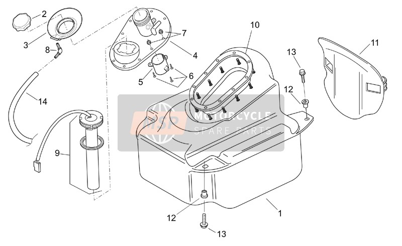 AP8124478, Sensorio Del Nivel, Piaggio, 1