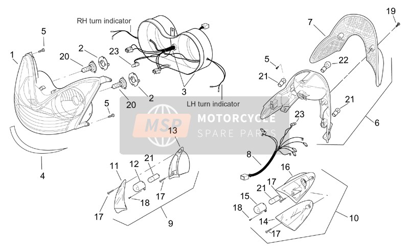 AP8224213, Glace Clign. Av D, Piaggio, 2