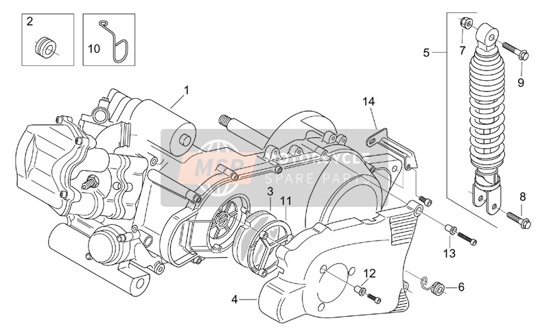 AP8123877, Shock Absorber Paioli, Piaggio, 0