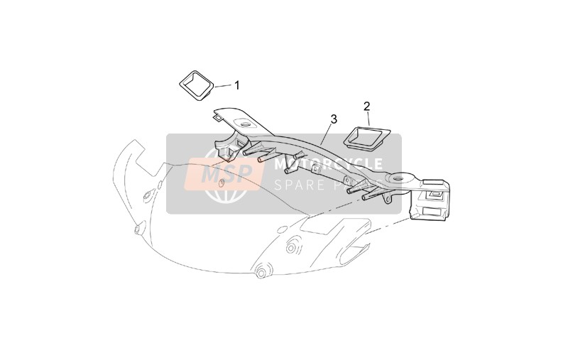 Aprilia Leonardo 250 ST (eng.Yamaha) 2001 Front Body - Dashboard for a 2001 Aprilia Leonardo 250 ST (eng.Yamaha)