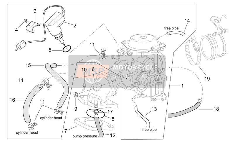 Carburettor cpl.