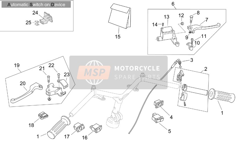 AP8118546, Handgrip Pair. Red, Piaggio, 0