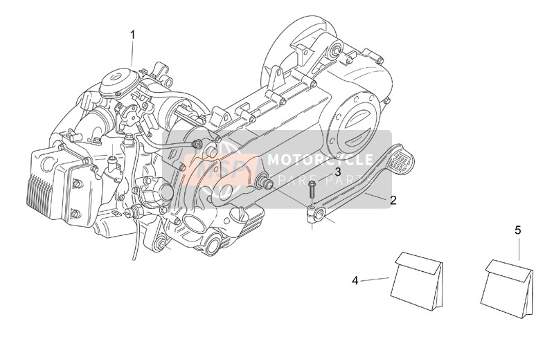 AP8106627, KICK-START Lever, Piaggio, 1