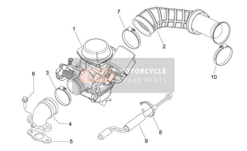 Aprilia Mojito 125 E3 2008 Carburettor for a 2008 Aprilia Mojito 125 E3