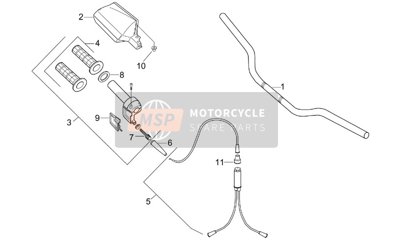 Aprilia MX 50 2004 Controls I for a 2004 Aprilia MX 50