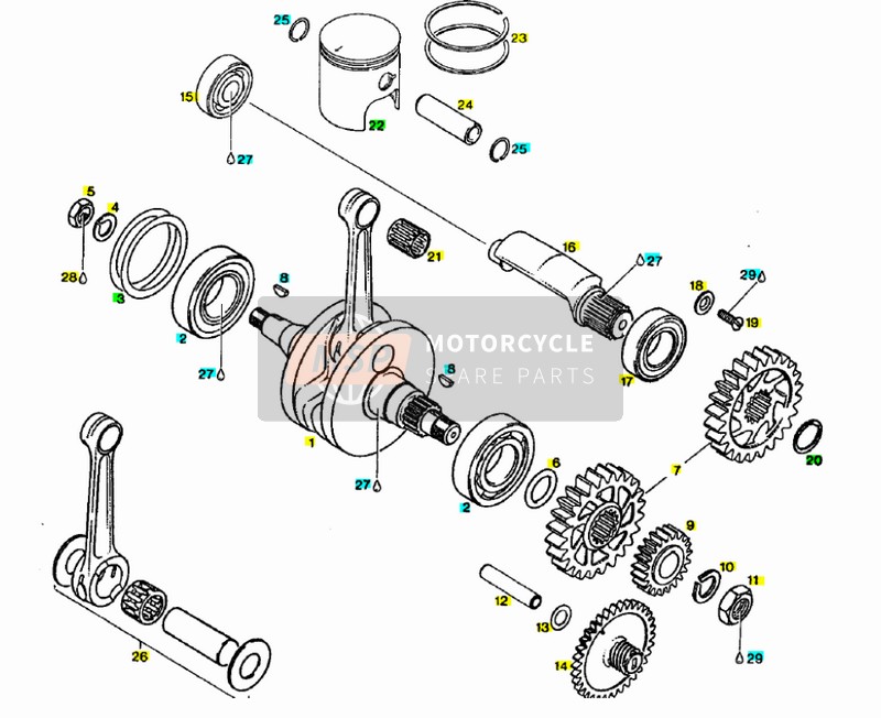 AP0294744, Pistone Cpl. 53,98, Piaggio, 2