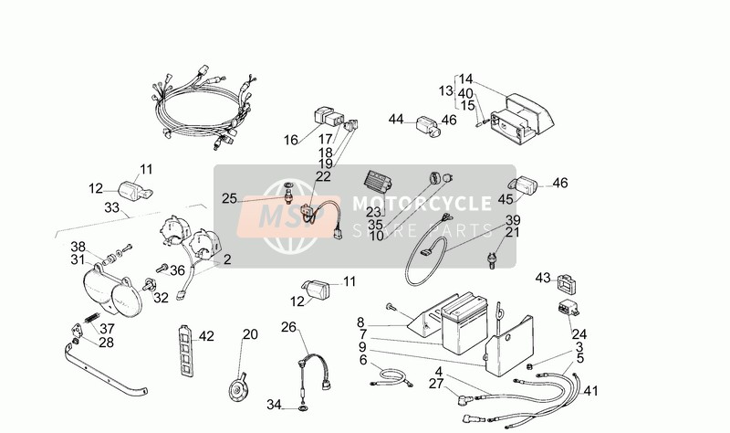 AP8112531, Taillight, Piaggio, 1