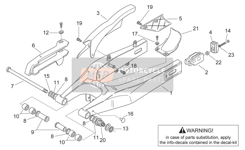 Aprilia Pegaso 650 1999 Swing Arm for a 1999 Aprilia Pegaso 650